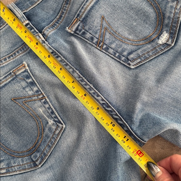 True Religion Halle mid rise super skinny Light Blue Distressed Skinny Jeans 27 - Picture 10 of 16
